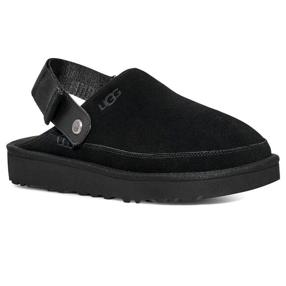 UGG Goldencoast Clogs Men's US 8 Black Suede Slingback Lifestyle Sandals ZPO2181 - Picture 1 of 12